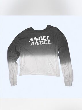 No Boundaries “Angel” Cropped Long Sleeve Shirt